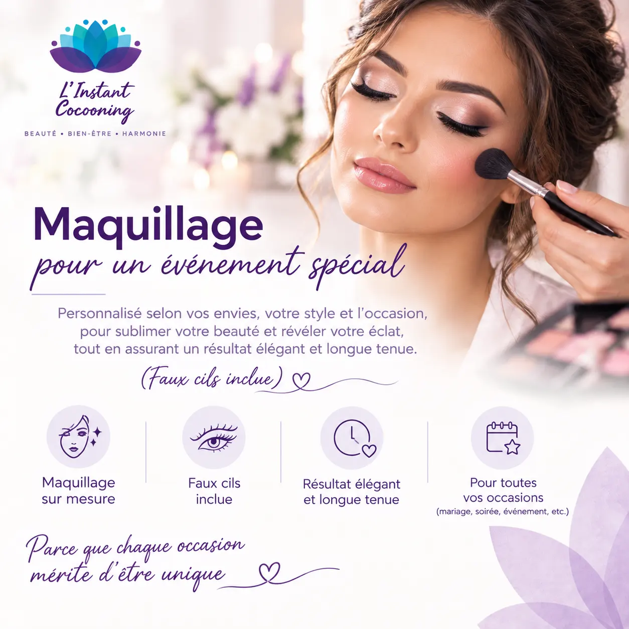 Maquillage pour un événement spécial